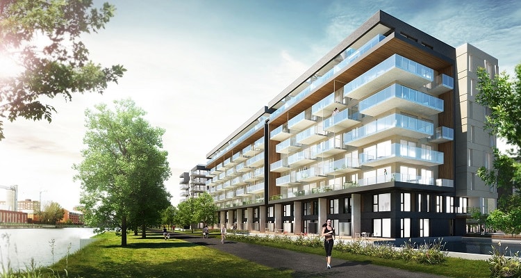 Pier 3 - Signature Phase at Bassins du Havre. Griffintown, Montreal.