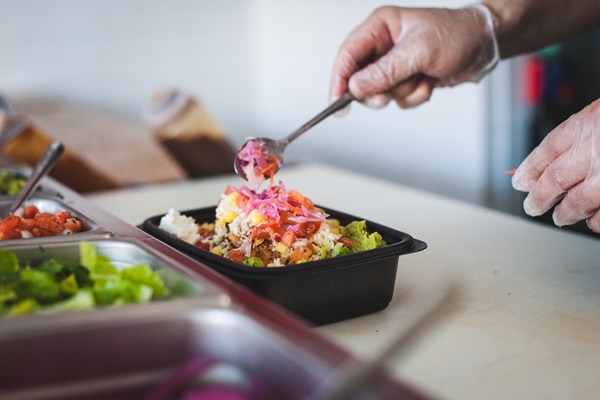 Tejano BBQ Burrito also offers nice salads on the menu