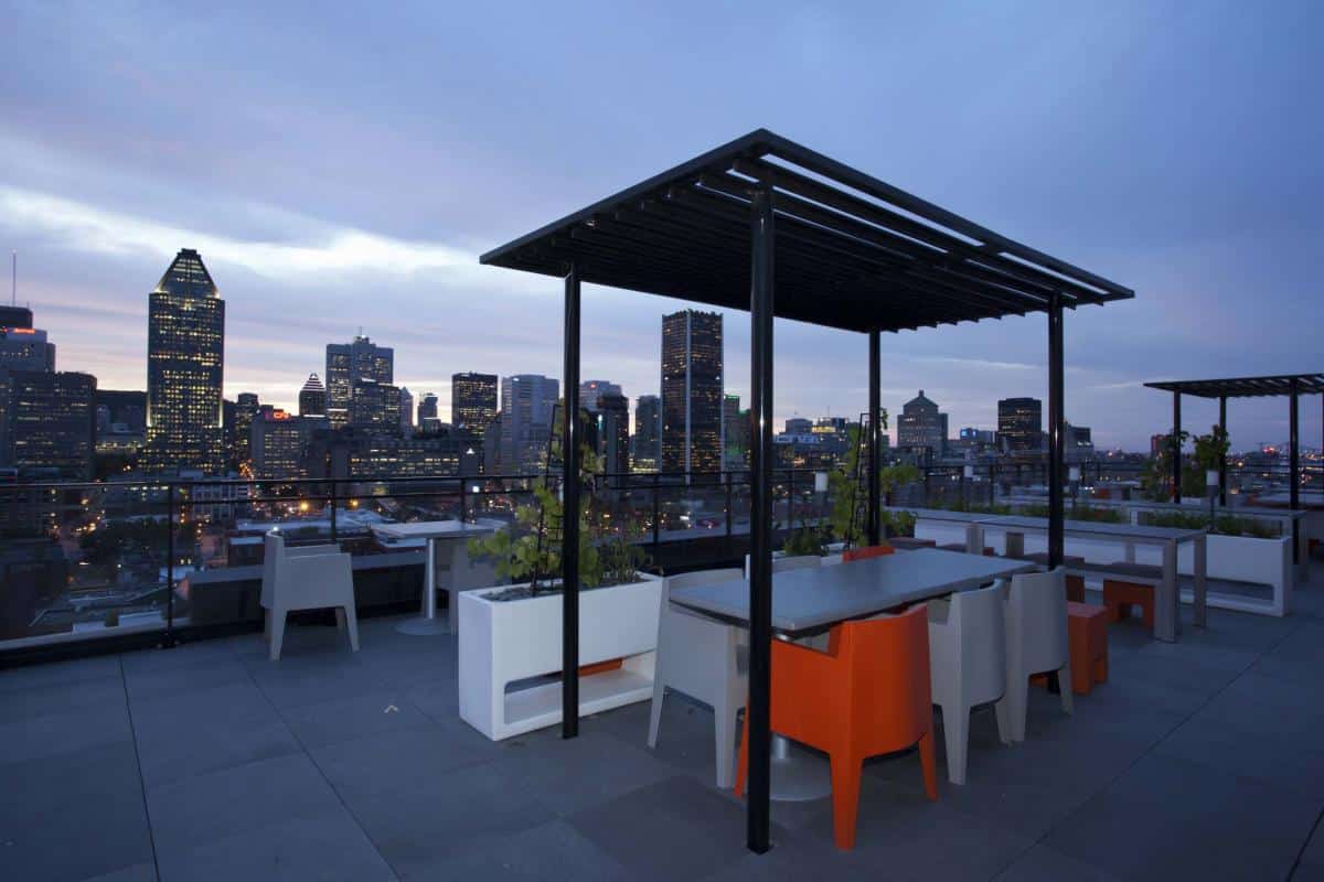 lowney's roof terrace in griffintown