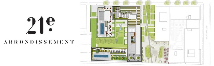 Agriculture urbaine sur les toits du projet de condos 21e arrondissement, dans le Vieux-Montréal.