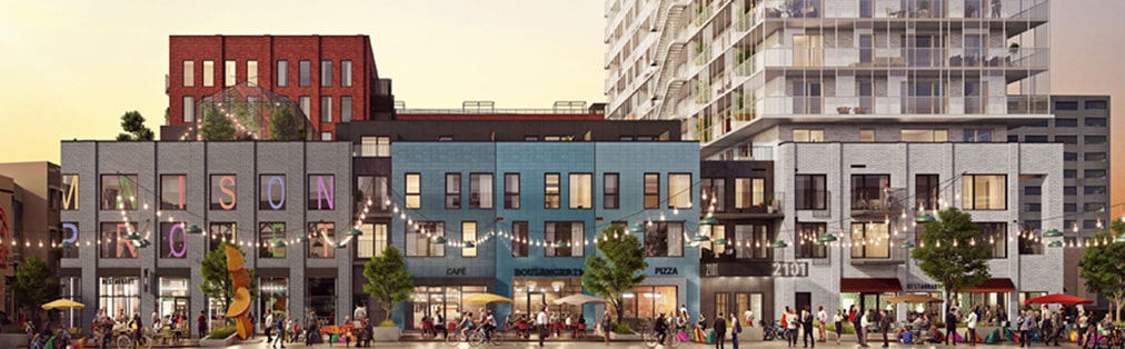 Esplanade Cartier, un milieu de vie rassembleur s'intégrant au quartier Sainte-Marie
